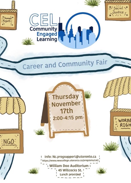 a poster of the community Career fair F2022. Graphics by Samadhi Alvarado